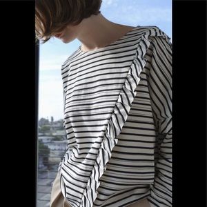 SVILU Dolman Striped Top